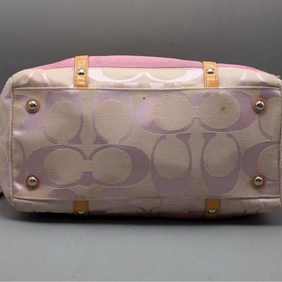 Pink and Tan Women's Handbag - Picture 7 of 10